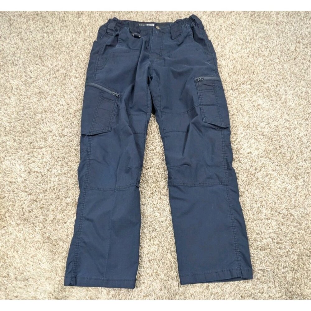 Blackhawk Pants Mens 32x34 Hemmed 32x28 Blue Mechanical Stretch Ripstop Cargo